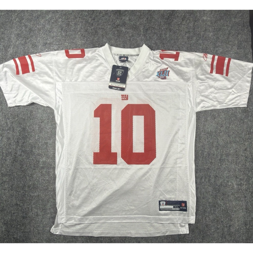 Eli Manning Giants Reebok Super Bowl XLII Jersey XL NWT 2008 NFL Authentic